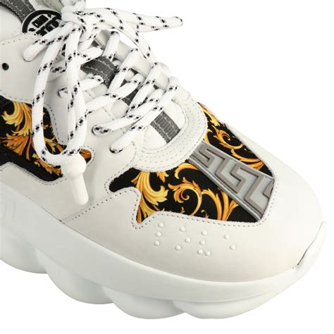 White Versace Shoes for Women 